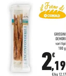 Conad GRISSINI DEMORI vari tipi offerta