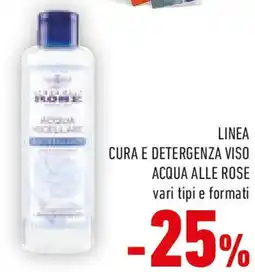 Conad Linea cura e detergenza viso acqua alle rose vari tipi e formati offerta
