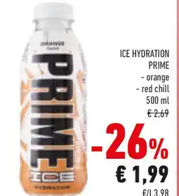 Conad Ice hydration PRIME orange red chill offerta