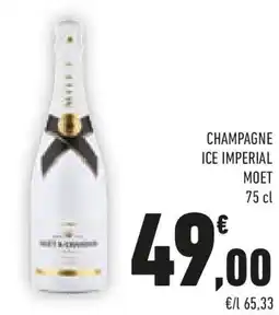 Conad Champagne ice imperial MOET offerta