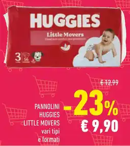 Conad Pannolini HUGGIES little movers vari tipi e formati offerta