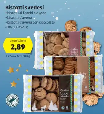 ALDI Biscotti svedesi 630/600/525g offerta