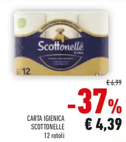 Conad Carta igienica SCOTTONELLE 12 rotoli offerta