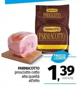 Pam PARMACOTTO prosciutto cotto alta qualità all'etto offerta