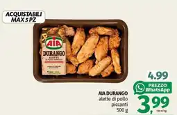 Pam AIA durango alette di pollo piccanti offerta