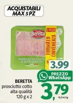 Pam BERETTA prosciutto cotto alta qualità offerta