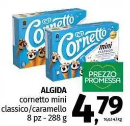 Pam ALGIDA cornetto mini classico/caramello 8 pz offerta