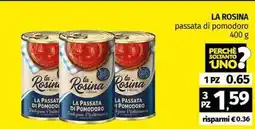 Pam LA ROSINA passata di pomodoro offerta