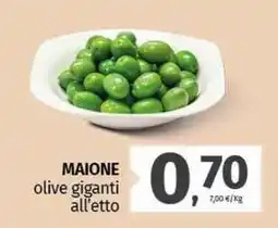 Pam MAIONE olive giganti all'etto offerta