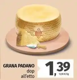 Pam GRANA PADANO dop all'etto offerta