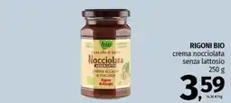 Pam RIGONI BIO crema nocciolata senza lattosio offerta