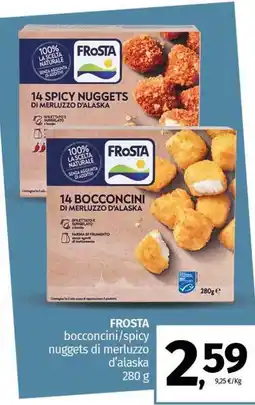 Pam FROSTA bocconcini/spicy nuggets di merluzzo d'alaska offerta