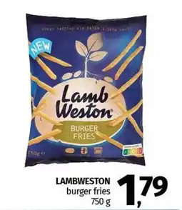 Pam LAMBWESTON burger fries offerta