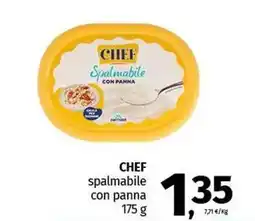 Pam CHEF spalmabile con panna offerta