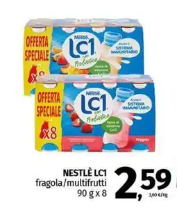 Pam NESTLÈ LC1 fragola/multifrutti offerta