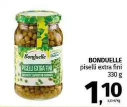 Pam BONDUELLE piselli extra fini offerta