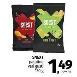Pam SNEXT patatine vari gusti offerta