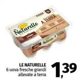 Pam LE NATURELLE 6 uova fresche grandi allevate a terra offerta