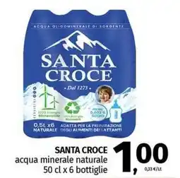 Pam SANTA CROCE acqua minerale naturale offerta