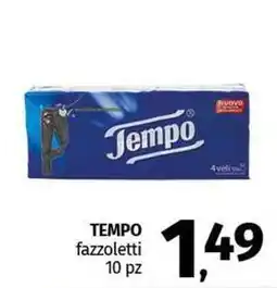 Pam TEMPO fazzoletti 10 pz offerta