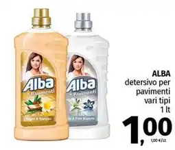 Pam ALBA detersivo per pavimenti vari tipi offerta