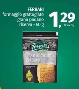 Pam FERRARI formaggio grattugiato grana padano riserva offerta