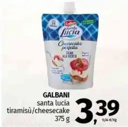 Pam GALBANI santa lucia tiramisù/cheesecake offerta