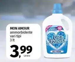 Pam MON AMOUR ammorbidente vari tipi offerta