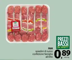 Pam PAM spiedini di suino confezione famiglia offerta