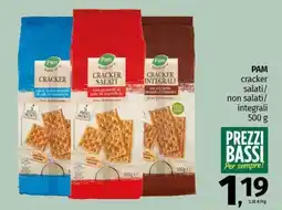 Pam PAM cracker salati/ non salati/ integrali offerta