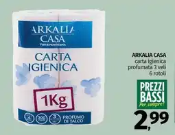 Pam ARKALIA CASA carta igienica profumata 3 veli 6 rotoli offerta