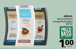 Pam ARKALIA doccia schiuma energy/fresh/argan offerta