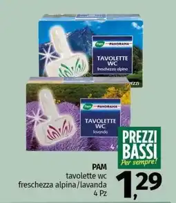 Pam PAM tavolette wc freschezza alpina/lavanda offerta
