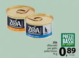 Pam ZÓA sfilaccetti per gatto pollo/tonno offerta