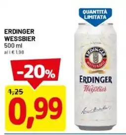 DPiù Erdinger wessbier offerta