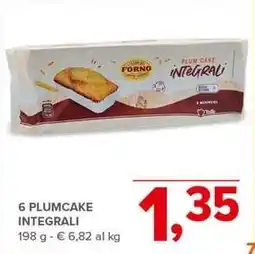 Todis 6 plumcake integrali FORNO offerta