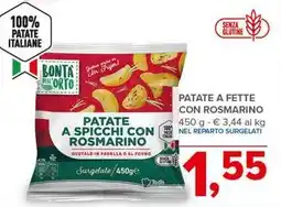 Todis Patate a fette con rosmarino offerta