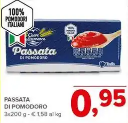 Todis Passata di pomodoro Cuore editerranco offerta