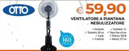 Todis OTTO Ventilatore a piantana nebulizzatore offerta