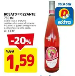 DPiù Rosato frizzante offerta