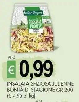 PrestoFresco Insalata sfiziosa julienne bontà di stagione offerta