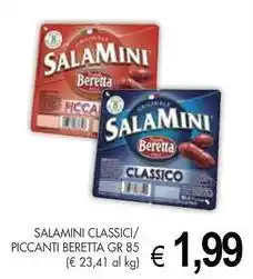 PrestoFresco Salamini classici/ piccanti BERETTA offerta