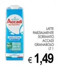 PrestoFresco Latte parzialmente scremato accadì GRANAROLO offerta