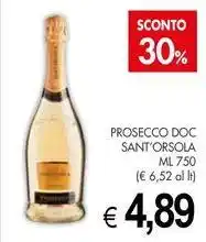 PrestoFresco Prosecco DOC SANT'ORSOLA offerta