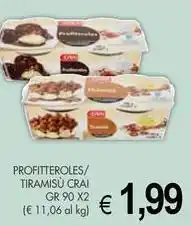 PrestoFresco Profitteroles/ tiramisù CRAI offerta