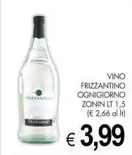PrestoFresco Vino frizzantino ognigiorno ZONIN offerta