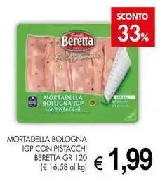 PrestoFresco Mortadella bologna IGP con pistacchi BERETTA offerta