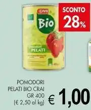 PrestoFresco Pomodori pelati bio CRAI offerta