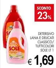PrestoFresco Detersivo lana e delicati classico/ tutticolori SOLE offerta