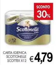 PrestoFresco Carta igienica scottonelle SCOTTEX X12 offerta